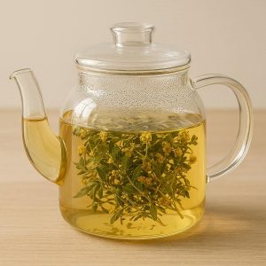 Safe Glass Teapot - Heat-Resistant Borosilicate, Ideal for Herbal Infusions